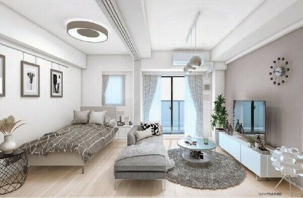 メイクス矢場町Ⅱの居間・リビング