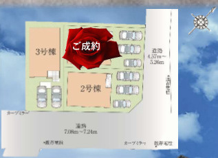 【区画図】 | 福岡市東区舞松原3丁目1期　3号棟（全3棟）【仲介手数料無料・0円】 | 区画図です。3号棟