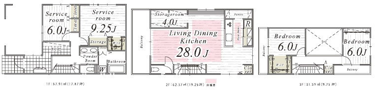 品川区豊町　建築条件なし売地の区画図