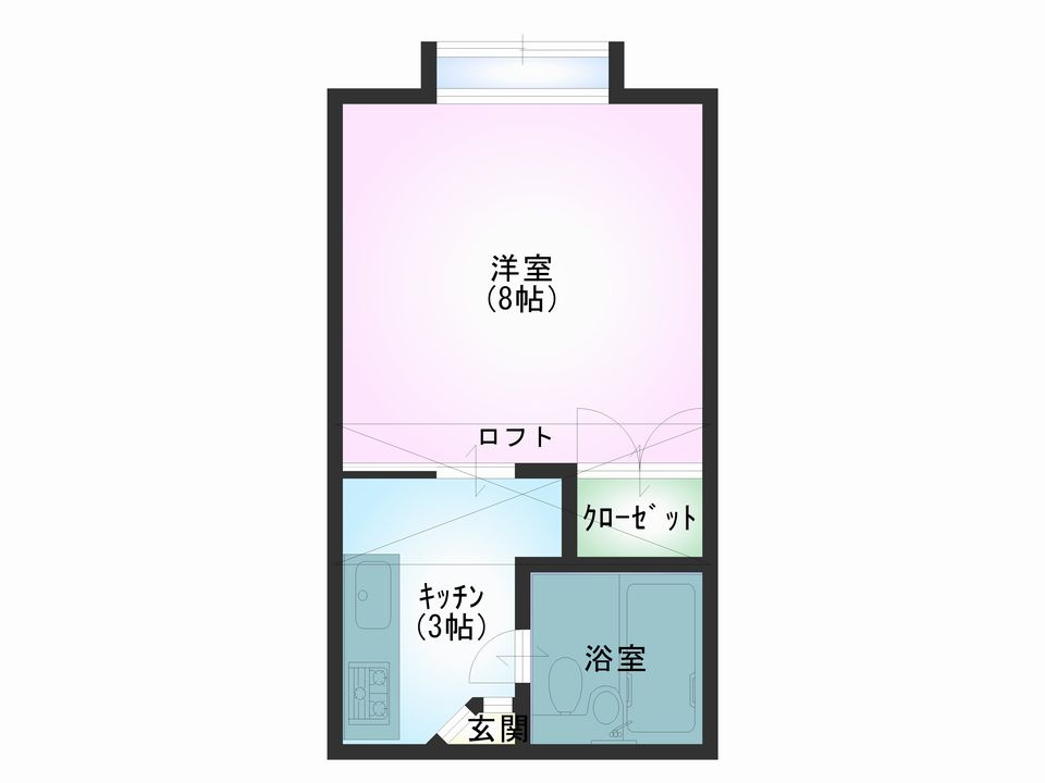 Cityコーポ湊高台の間取り
