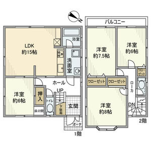 【間取り】 | 御影山手5丁目戸建