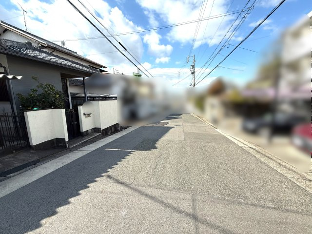 名東区貴船一丁目土地の前面道路含む現地写真