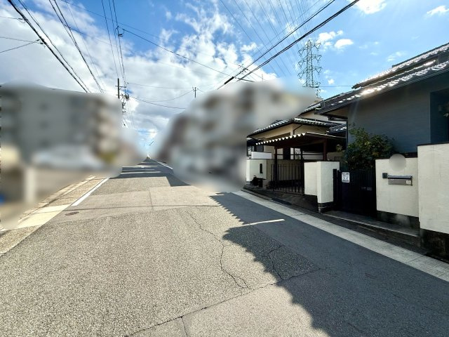 名東区貴船一丁目土地の前面道路含む現地写真