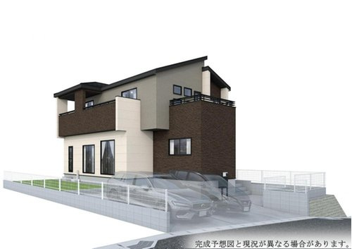 ブルーミングガーデン　岡山市北区谷万成【仲介手数料無料】の外観パース