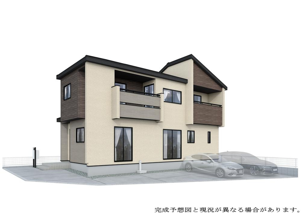 ブルーミングガーデン　倉敷市茶屋町（４期）【仲介手数料無料】の外観パース