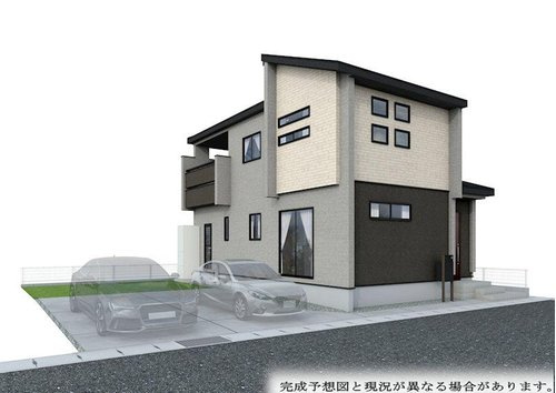 ブルーミングガーデン　岡山市南区当新田【仲介手数料無料】の外観パース