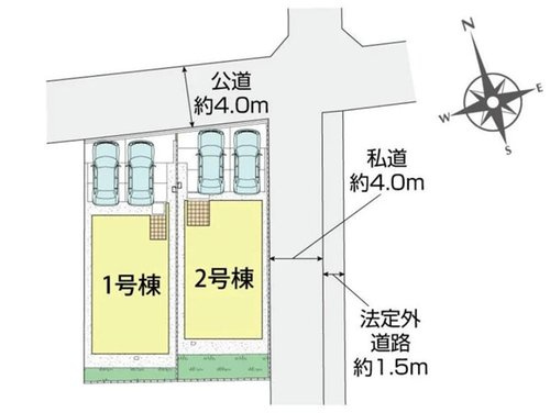 ブルーミングガーデン　岡山市中区東川原【仲介手数料無料】の区画図