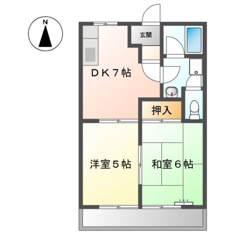 ユーハイムＫＡＴＯの間取り