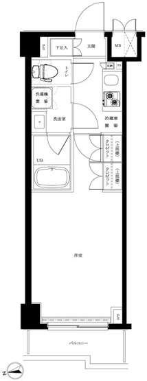 【間取り】 | ルーブル蒲田十番館