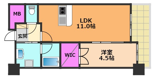 【間取り】 | ヴェルドゥール南茨木