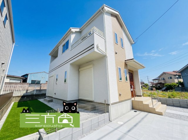 新築　高崎市石原町　Heartful　Town　１号棟の外観|現地写真　2026年3月完成しました！ご内覧等、お気軽にお問合せください♪　							
　							
