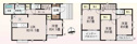 【間取り】 | 建物面積103.92㎡　全居室南向き♪シューズインクローク・各部屋収納付きで便利です！インナーバルコニーなので急な雨でもお洗濯物も安心です。