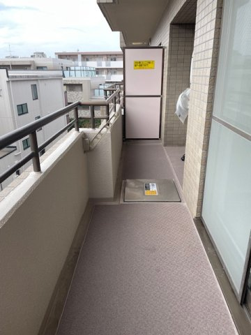 オーベル高田馬場のバルコニー