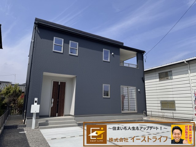 【新築戸建】　いわき市好間町中好間第2　長期優良住宅の外観|同社施工写真　完成モデルいつでもご案内できます！お気軽にご連絡ください！（担当：梶田　Tel：080-9052-9009）