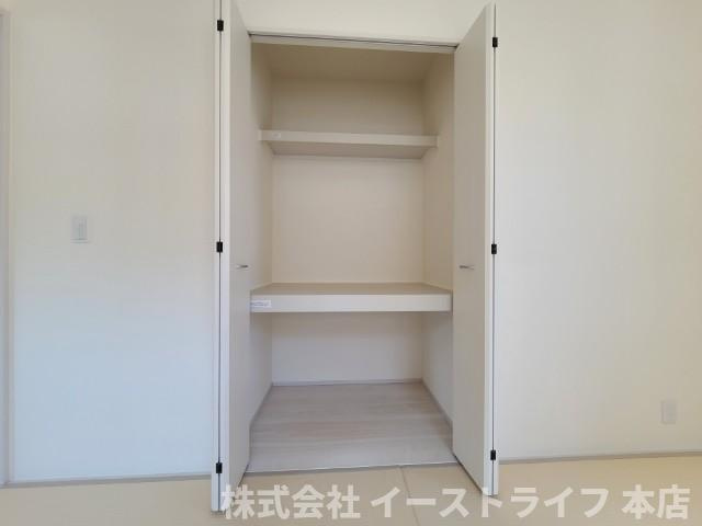 【新築戸建】　いわき市好間町中好間第2　長期優良住宅の収納|同社施工写真　各居室に収納が付いているので困りません