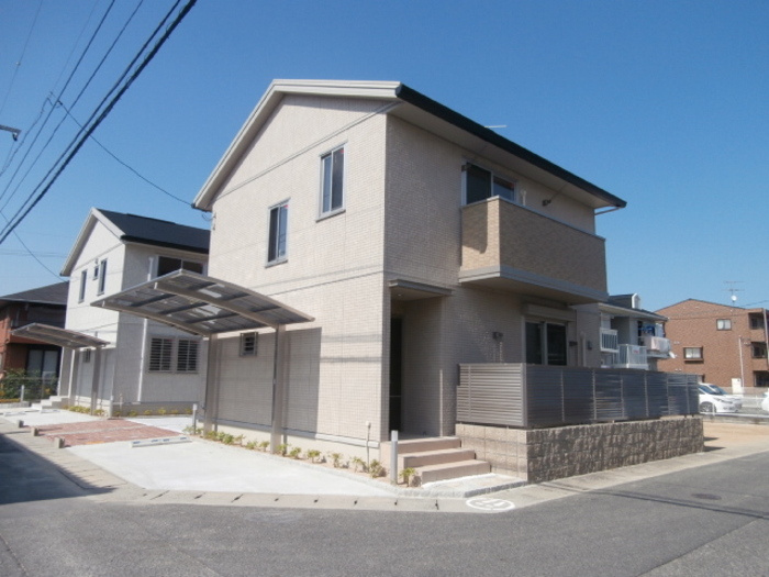 岡山市北区田中の一戸建ての外観