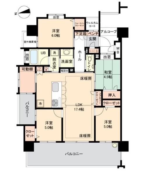 【間取り】 | リヴィエール門司港ベイブリッジ☆仲介手数料無料☆