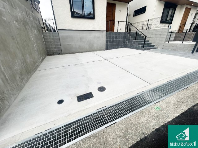 神戸市北区東有野台　新築一戸建ての駐車場|駐車スペース！散水栓があるので、こまめに愛車を洗えます！