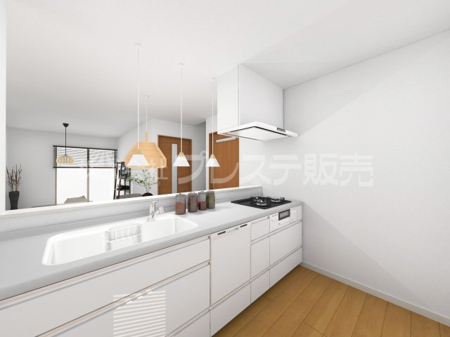 奈良市中山町西３丁目の新築一戸建のキッチン|キッチン完成イメージ／人気の対面キッチン♪