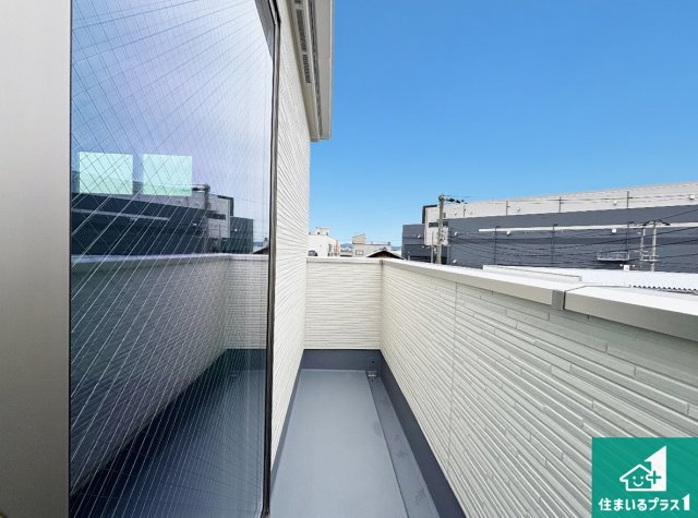 29日(土)30日(日)現地ご見学可能！　摂津市鳥飼西　限定1邸のバルコニー|日当たりのよいバルコニー！お部屋が開放的に！