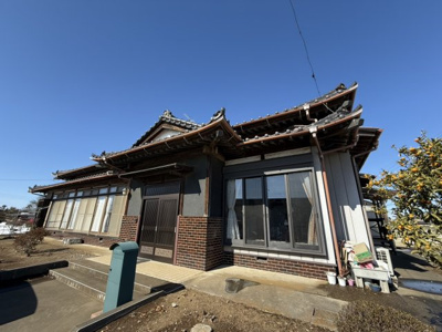 【外観】 | 【日本家屋風平家・倉庫ガレージ付】坂東市長須