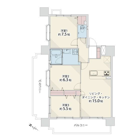 【間取り】 |  エバーライフ春日公園☆仲介手数料無料☆