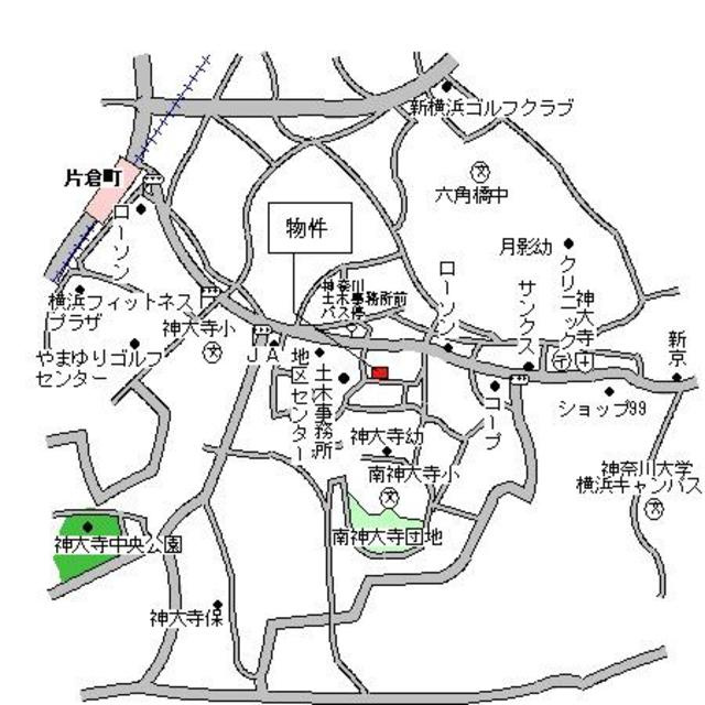 ビューラー神大寺の地図
