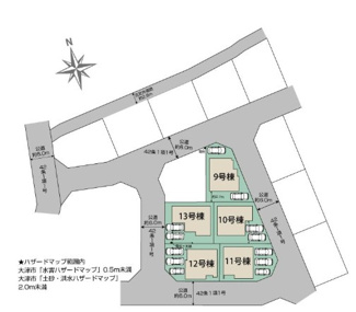 【区画図】 | 雄琴５丁目　全１４棟２期１1号棟