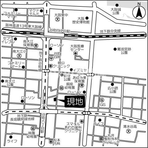 レ・ジェイド谷町五丁目の区画図