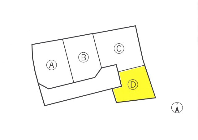 倉吉市下田中土地の区画図
