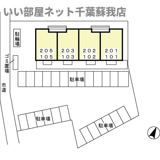 Ya-ECO　Houseの区画図