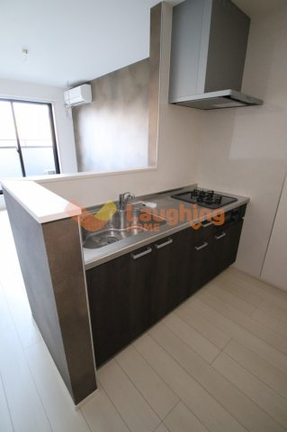 久留米市宮ノ陣５丁目のアパートのキッチン|使いやすいキッチンです