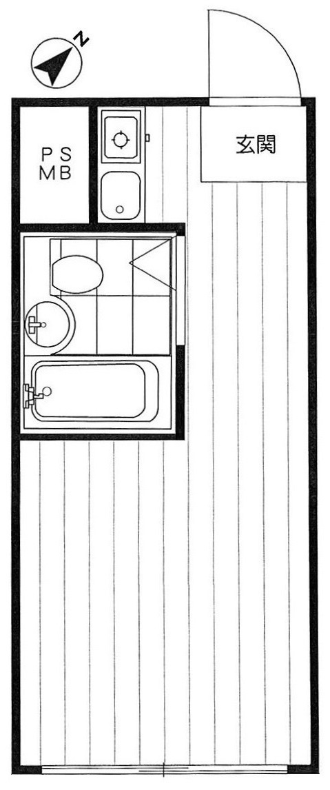 ベルシティ根津の間取り|1R