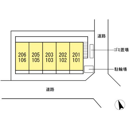 ロックコートの区画図
