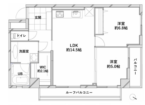 アートコート早稲田戸山公園の間取り