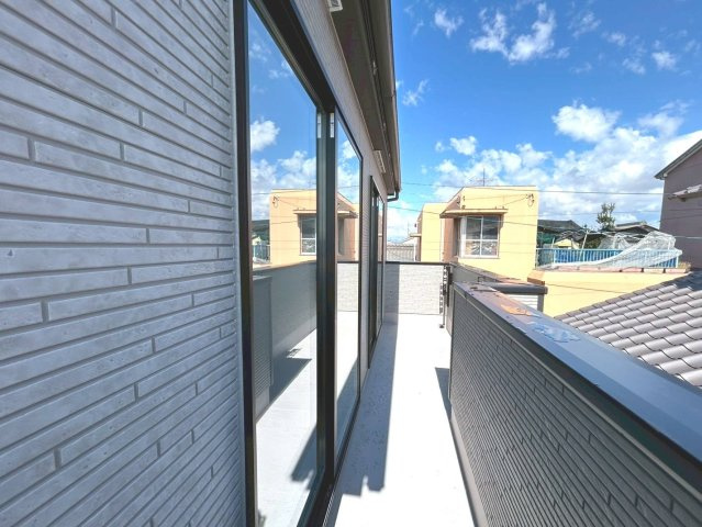 ハートフルタウン　一宮市丹陽町3期　全1区画分譲のバルコニー|バルコニーは南向きで洗濯物もよく乾きます！