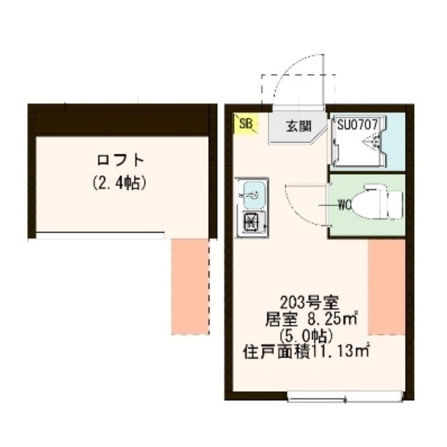 ハーモニーテラス方南Ⅱの間取り