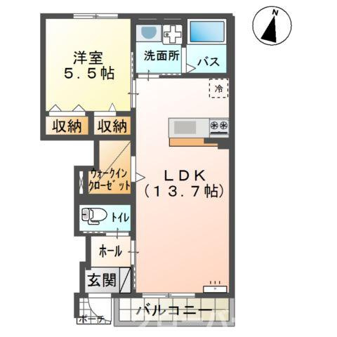 キャロット　Ａの間取り