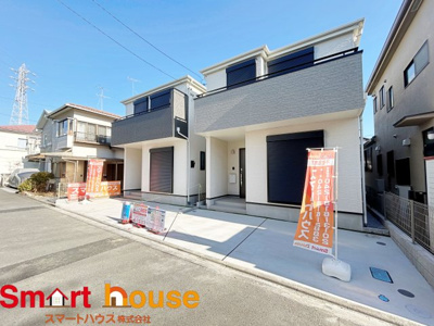 【前面道路含む現地写真】 | 相模原市南区相模台　新築2棟 | お住まいの前面道路が広いと駐車が楽になり、陽当たりも遮られないので明るく居心地の良いお家になります♪