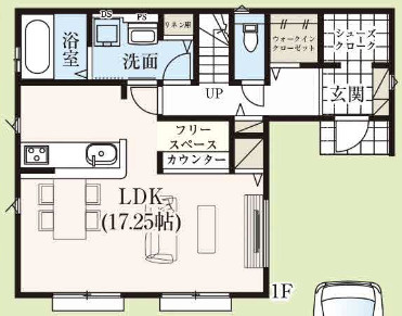 【仲介手数料無料】入間市東町１９期　全１棟　入間市の新築住宅なら西武ハウジングの間取り
