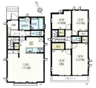 【間取り】 | 東久留米南沢2期　全2棟　B号棟 | 東久留米南沢2期　全2棟　B号棟