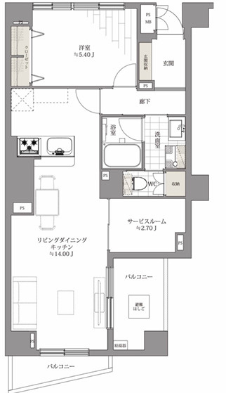 パークハウス渋谷山手の間取り