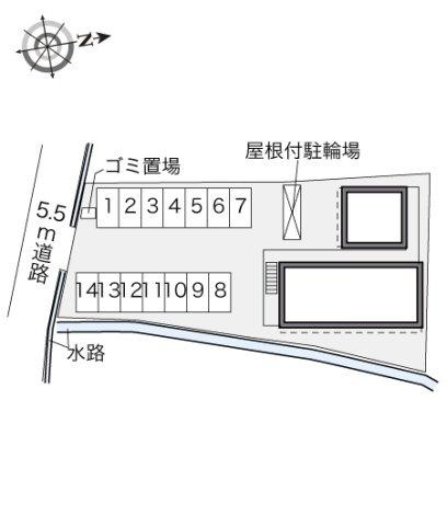 レオパレスヴィラージュ丸亀の区画図