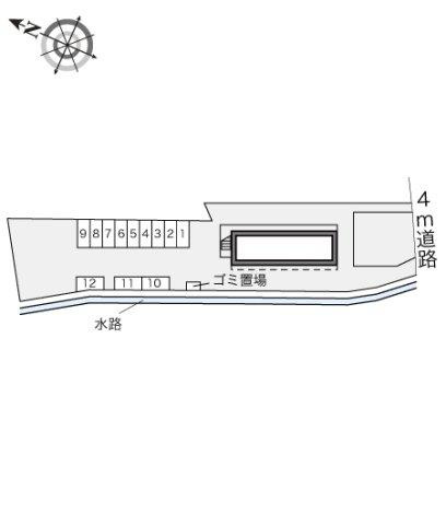 レオパレスＧＡＺＥＢＯ１２の区画図