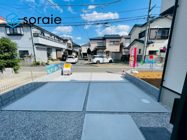 入間市東町19期全1棟　新築戸建　グラファーレの駐車場|5/12撮影