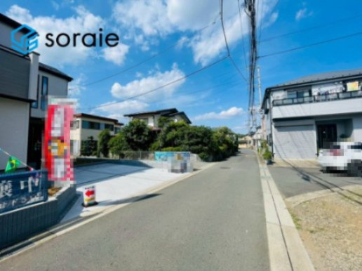 入間市東町19期全1棟　新築戸建　グラファーレの前面道路含む現地写真|5/12撮影