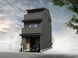 【外観】 | 下京区東若松町 | 《外観イメージパース》
実際の色味や材質とは異なる場合がございます。