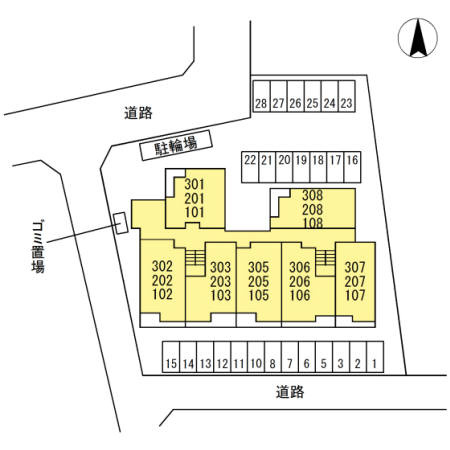 ガーデンテラスの区画図