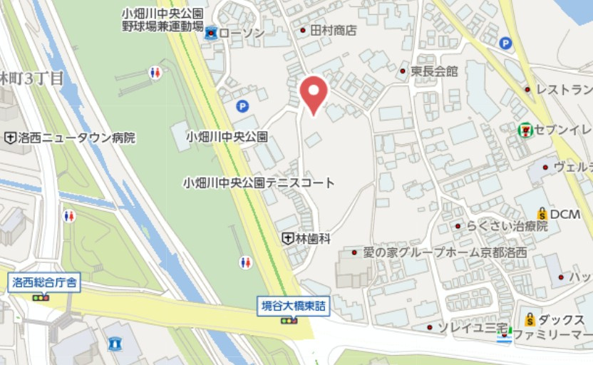 京都市西京区大枝東長町　新築戸建の地図