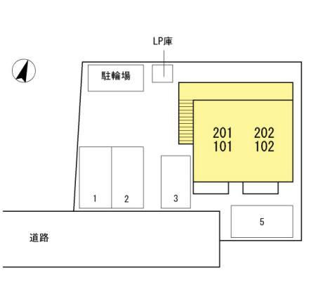 リバーハイツＫの区画図
